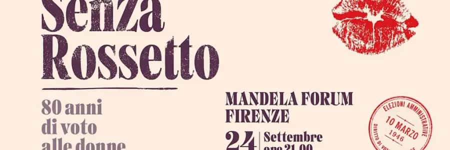 Without Lipstick: 80 Years Since Women’s Suffrage — 24 September 2026, Mandela Forum