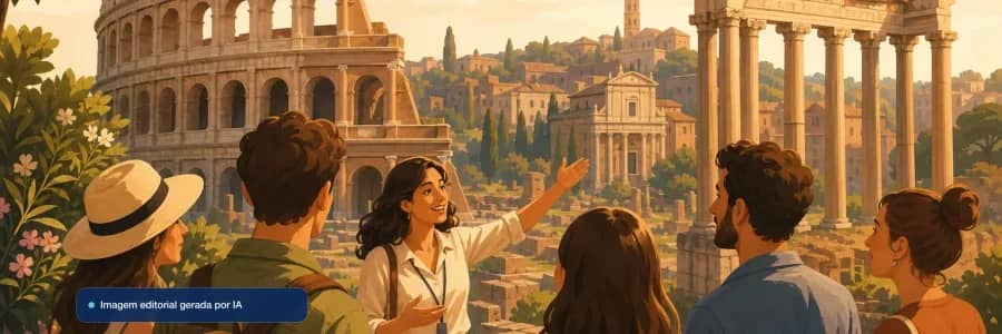 Viva Roma — tour do Coliseu, Fórum Romano e Palatino em português